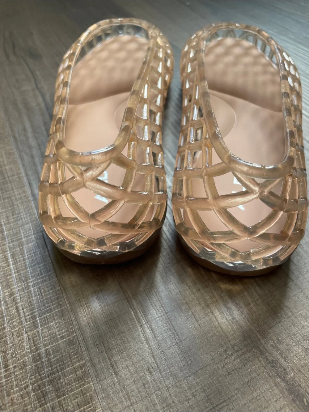 ALDO Nude/Tan Lattice Slip-On Flats - Picture 6 of 9